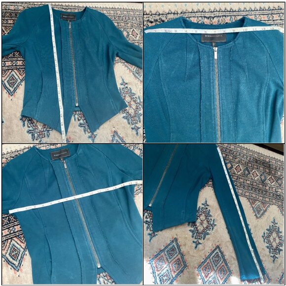 BCBGMaxAzria Fern Green Zip-Front Moto Jacket - Size XXS - Picture 13 of 16